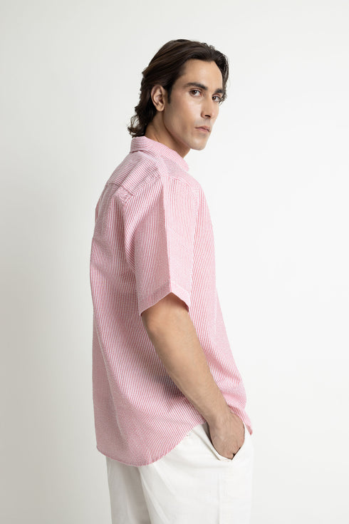 Striped Seersucker Shirt